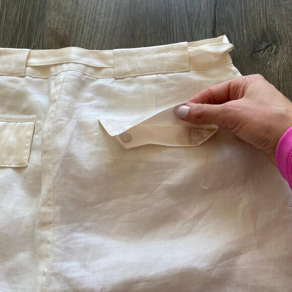 Silk Linen Mini Skirt Allison Ann - Picture 7 of 11